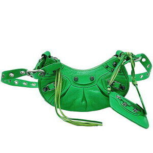 Balenciaga LE CAGOLE XS shoulder bag green leather One Shoulder Hobo